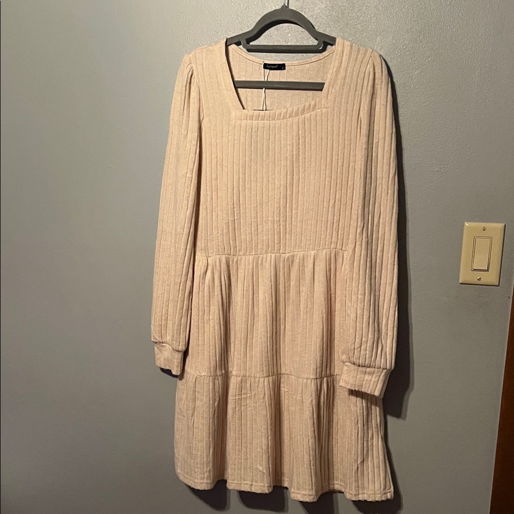 Sampeel- Cream Midi Dress